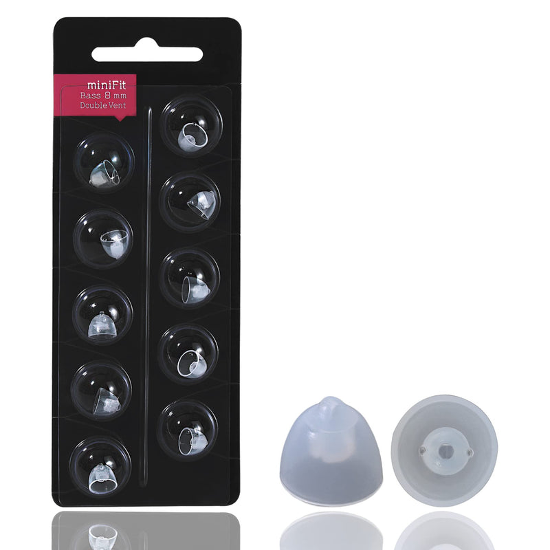 [Australia] - Hearing Aid Domes for Oticon Minifit Bass 8mm Double Vent（3 Pack）,Universal Domes for Oticon Hearing Aid Supplies 