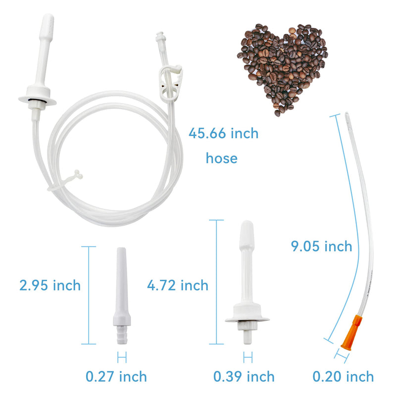 [Australia] - TopQuaFocus Electric Enema Kit for Men Women Colon Cleansing Energy Efficient Automatic Clear Enema Bucket Anal Douche Men Colonic Cleanser 1QT Auto Coffee Enema Bucket with 3.9FT Hose 