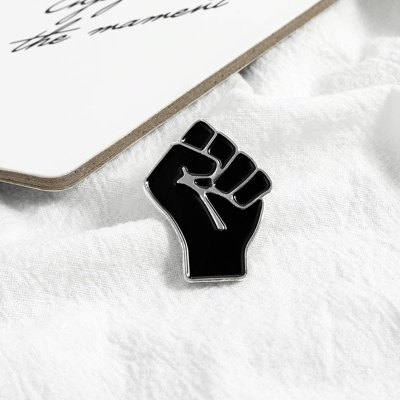 [Australia] - Gillna Black Lives Matter Statement Enamel Pins-Raised Fist Enamel Pin-BLM Lapel Pin-Solidarity Lapel Pin for Jackets,Backpacks,Bags,Hats Black Fist 