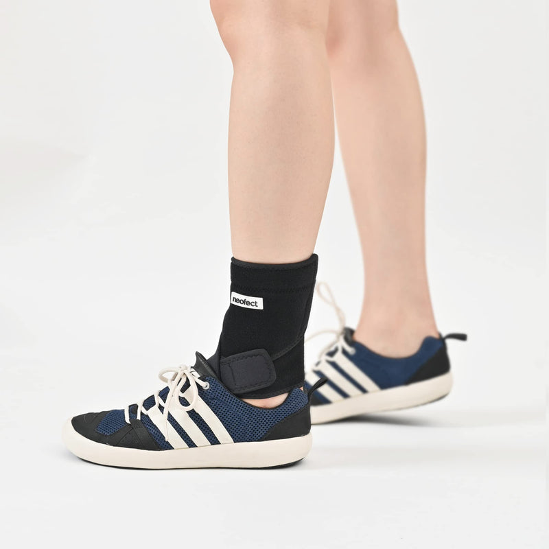[Australia] - NEOFECT Drop Foot Brace - Breathable Neoprene, Foot Drop, Adjustable Ankle Brace, Achilles Tendonitis, Plantar Fasciitis, Stroke, TBI, ALS, MS, Bone Fracture, AFO, ASO (Right) RIGHT 