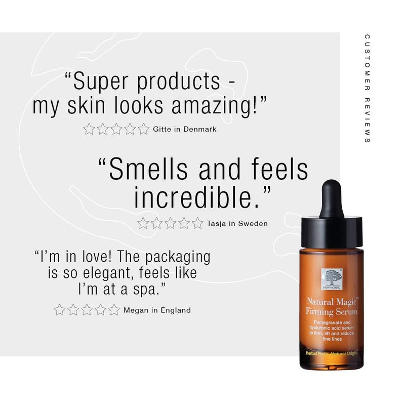 [Australia] - New Nordic Ltd Natural Magic Firming Serum - 30ml - Anti-Ageing - Improve Skin Firmness and Elegance - Suitable for Men and Women with all Skin Types 