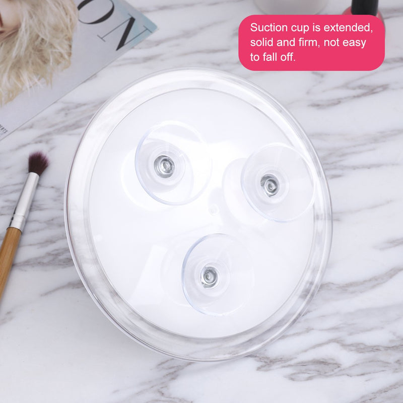 [Australia] - Frcolor 10X Magnifying Mirror with 3 Suction Cups, Cosmetic Make Up Mirror Pocket Mirror 5.9 Inch (White) 