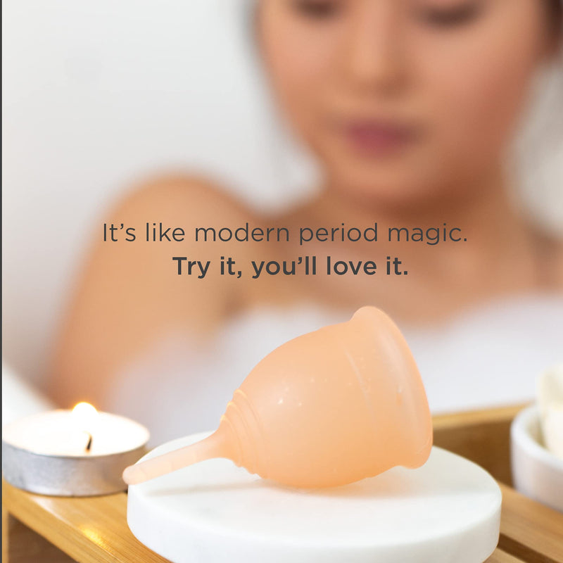[Australia] - Saalt Soft Menstrual Cup - Best Sensitive Reusable Period Cup - Wear for 12 Hours - Tampon and Pad Alternative (Desert Blush, Regular) Desert Blush Regular (Pack of 1) 
