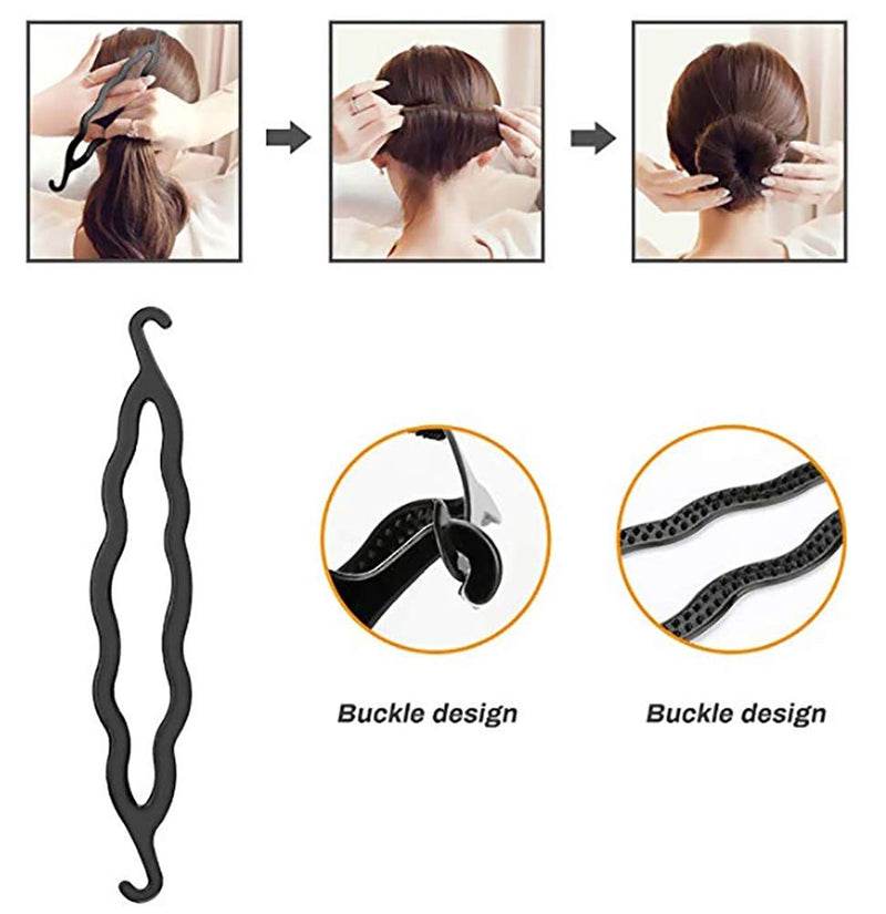 [Australia] - 90 pcs Hair Styling Set, Hair Design Styling Tools Accessories DIY Hair Accessories Hair Modelling Tool Kit Hairdresser Kit Set Magic Simple Fast Spiral Hair Braid (BBB) BBB 