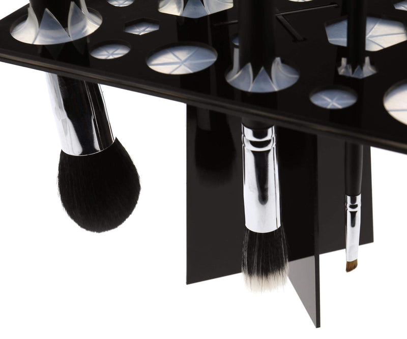 [Australia] - 28 Hole Makeup Brushes Holders Dry Brushes Folding Drying Rack Hanging Hanger Black 