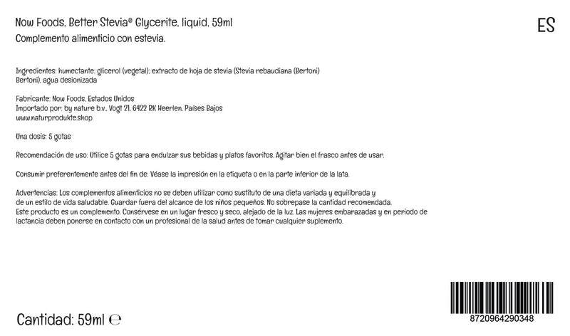 [Australia] - Now Foods, BetterStevia Glycerite, Liquid Stevia Leaf Extract, Vegan Sugar Substitute, 60ml, Lab-Tested, Vegetarian, Soy free, Gluten free, Vegetarian, Non-GMO 