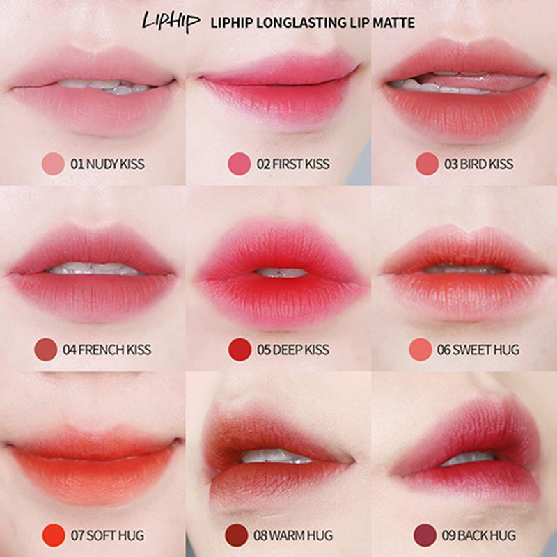 [Australia] - LIPHIP Lip Matte Liquid lipstick, Superstay Lip Tint with a Highly pigmented Color, Long Lasting Lip Stain, 6ml, NUDY KISS 