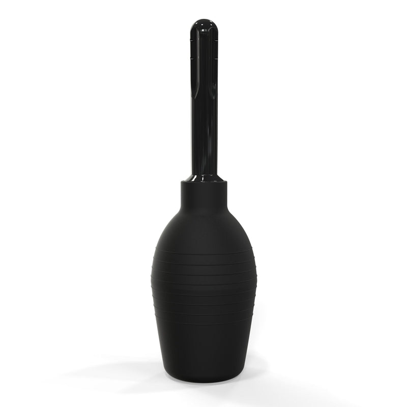 [Australia] - Large Silicone Clean Enema Bulb by Healthy Vibes for Anal and Vagina Use (10 oz, Black) at Home Personal Device | Unisex for Males & Females 