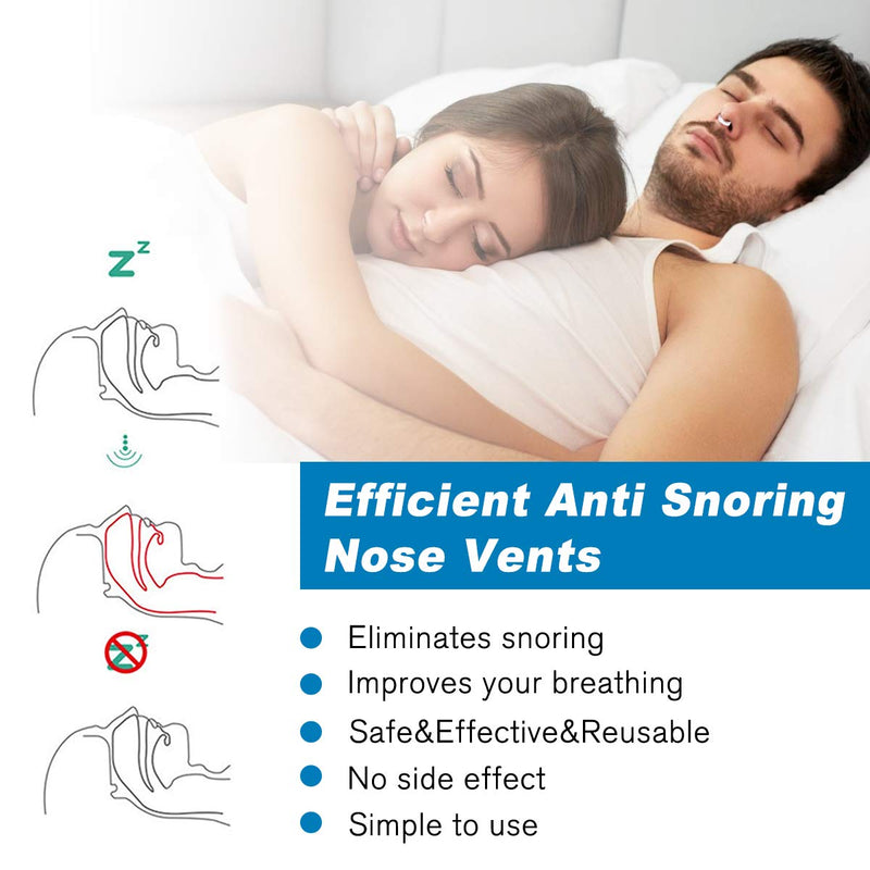 [Australia] - 2022 Upgrade Stop Snoring Nose DeviceSnore Stopper, 4 Packs Silicone Magnetic Anti Snore Clips, Effective Snoring SolutionNasal DilatorProfessional Sleep Aid Relieve Snore for Men Women 