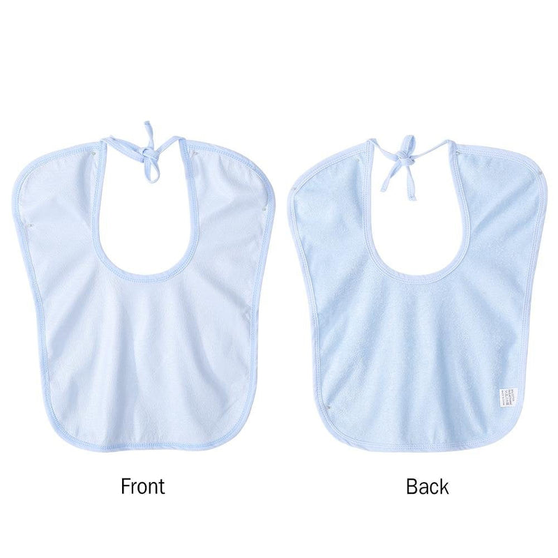 [Australia] - Boquite Adult Bib, 12 x 16inch Waterproof Adult Elder Mealtime Bib Washable Dinning Aid Clothes Protector 