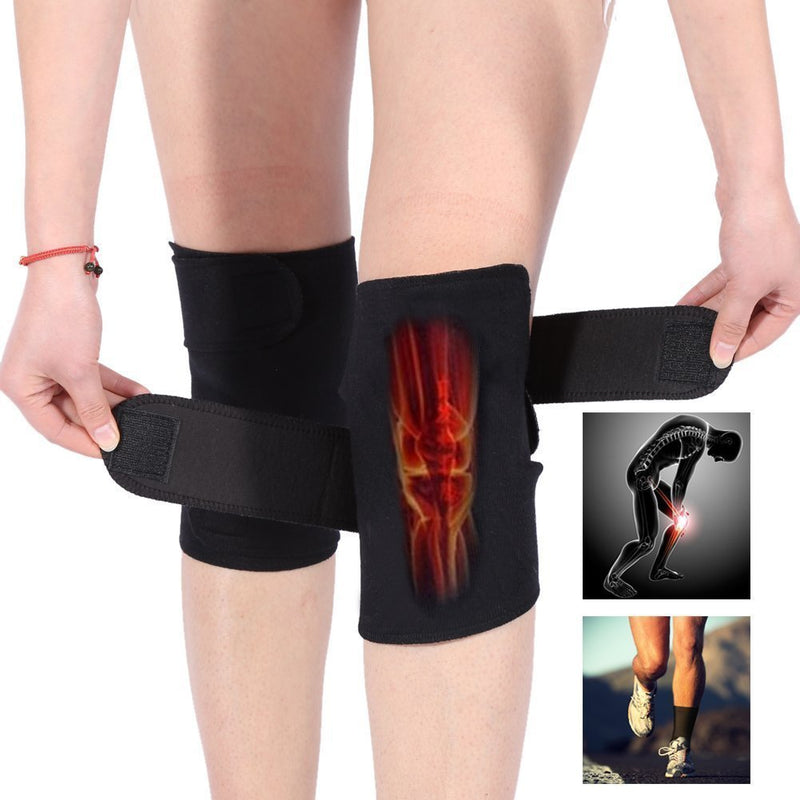 [Australia] - 1 Pair Tourmaline Self-heating Knee Braces，Acogedor Magnetic Therapy Knee Sleeve，Knee Support for Arthritis Pain Knee massager 