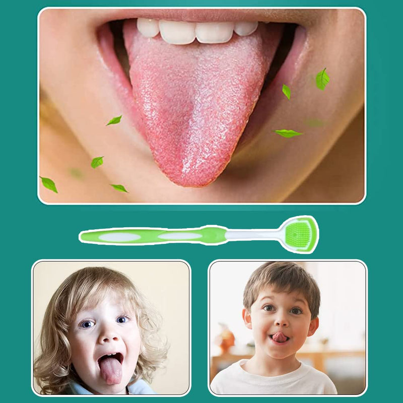 [Australia] - 2 Pcs Tongue Scrapers Portable Tongue Brushes Non Slip Tongue Cleaners for Fresh Breath Dental Eliminate Bad Breath 