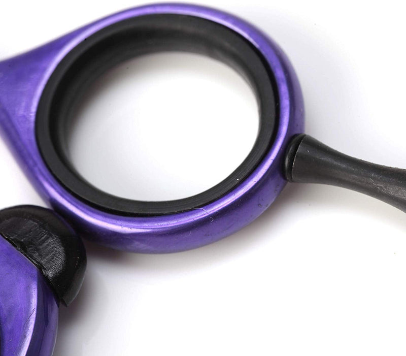 [Australia] - Glamtech One Neon Hairdressing Scissor - Ergonomic Sharp Edged Professional Scissors - Ideal for hairdressing, cutting and styling (5.5 inch, Purple) 5.5 inch 