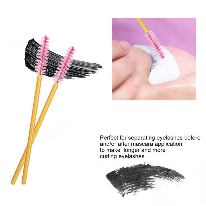 [Australia] - Mascara Wands Disposable Eyelash Brushes Bulk for Extensions Premium Lash Wand Makeup Brush Tool Kit, Multi Color, 250 Pack 