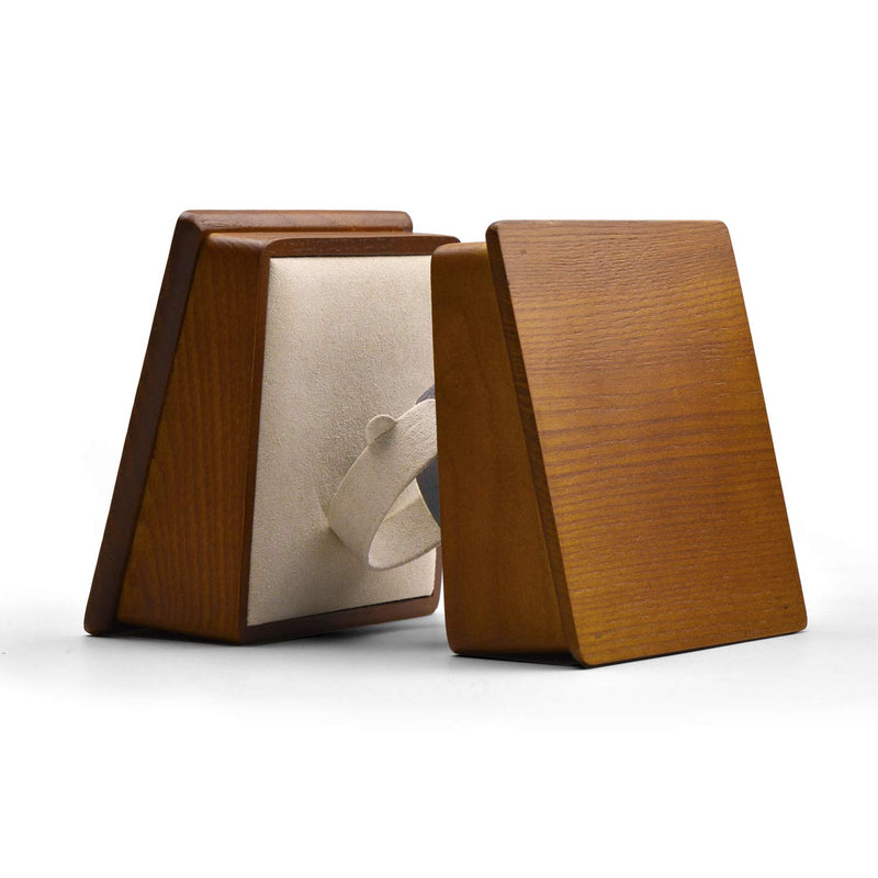 [Australia] - Oirlv Solid Wood Jewelry Display Stand Square Ring Earrings Bracelet Jewelry Holder (Creamy-white Bracelet Holder) Creamy-white Bracelet Holder 