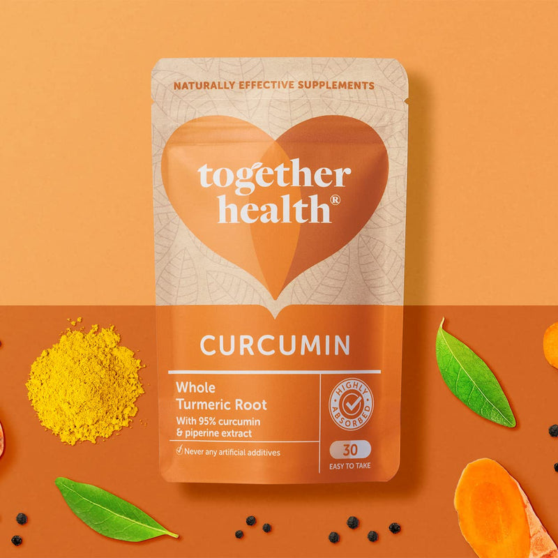 [Australia] - Curcumin & Turmeric Complex – Together Health – Organic Whole Turmeric Powder – 95% Curcumin & Piperine – Full Spectrum Antioxidant Formula – Vegan Friendly – Made in The UK – 30 Vegecaps 30 Count (Pack of 1) 
