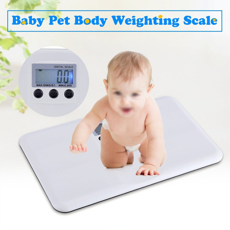 [Australia] - Nikou Weight Scale, LCD Digital Electronic Scale for Baby Pet Body Weighting Scale Maximum Weighing 150kg 