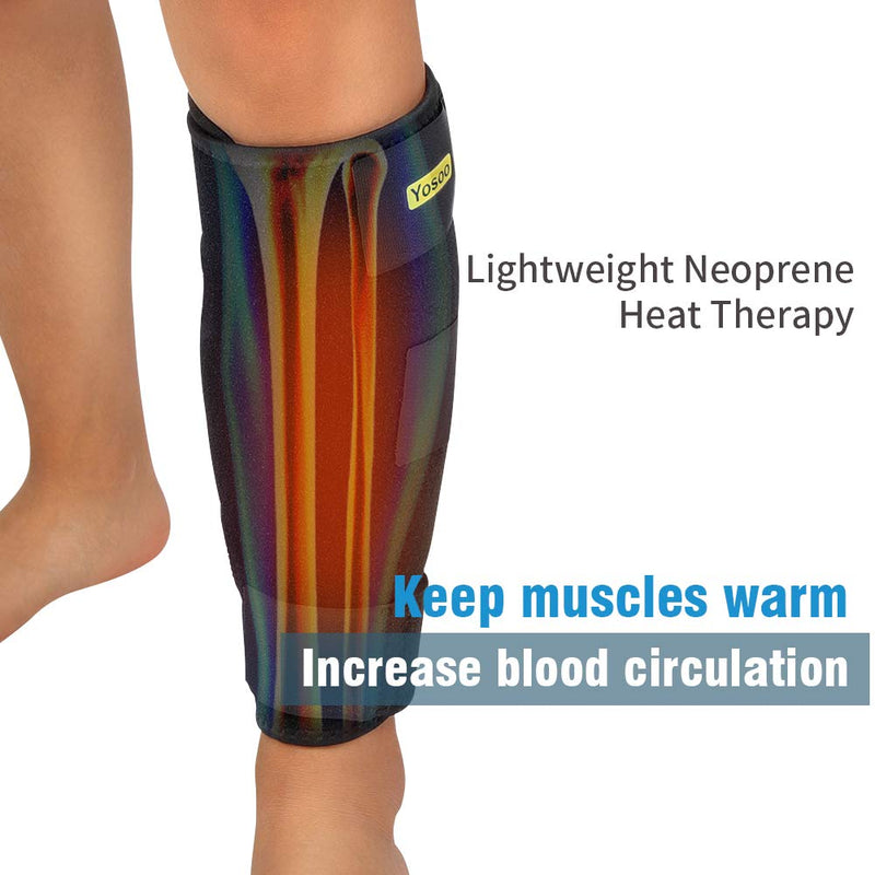 [Australia] - Calf Support, Calf Compression Sleeve Shin Splint Calf Brace for Relieving Calf Pain, Muscle Pain, Torn Calves, Swelling, Sprains Recovery, Unisex, Single 