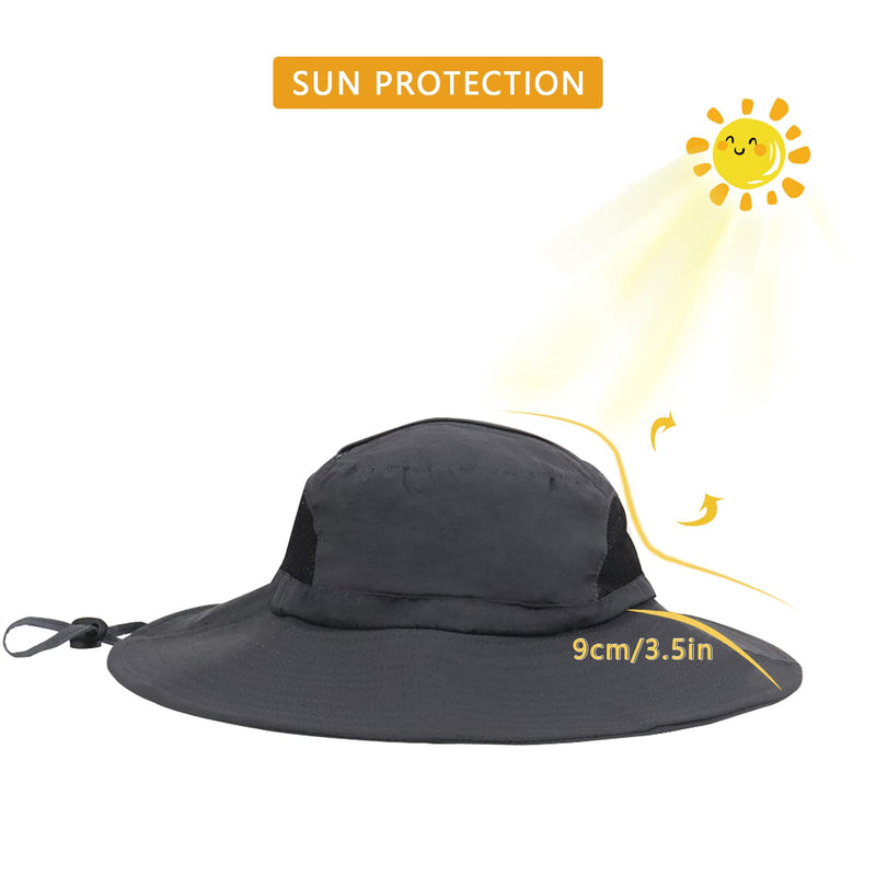 [Australia] - Mosquito Head Net Hat Midge Hat with Removable Net Wide Brim Sun Protection Hat for Fishing Hiking Gardening Camping, Grey 