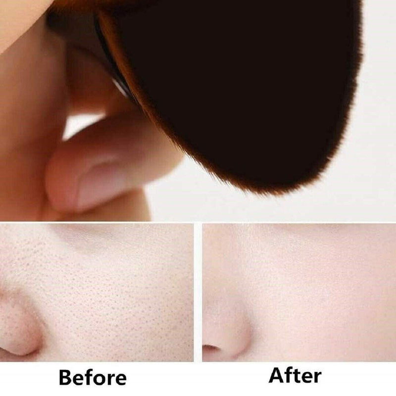 [Australia] - Foundation Makeup Brush, Top Kabuki Face Brush Multifunctional for Blending Liquid, Cream or Flawless Powder Cosmetics (black) 