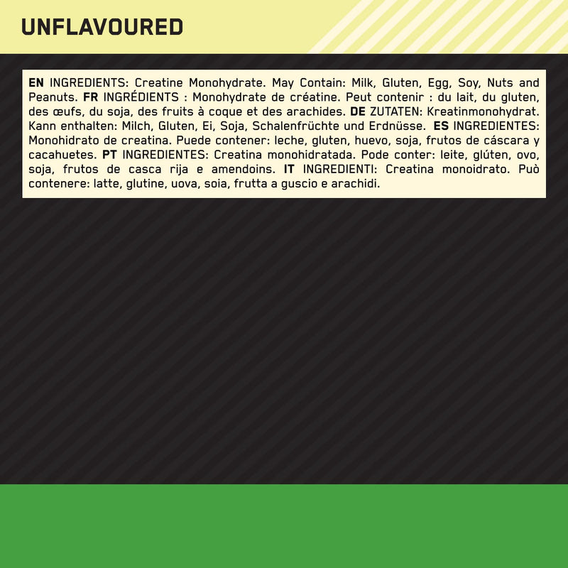 [Australia] - Optimum Nutrition Micronised Creatine Powder, 100% Pure Creatine Monohydrate Powder for Performance and Muscle Power, Unflavoured Shake, 93 Servings, 317 g 317g 