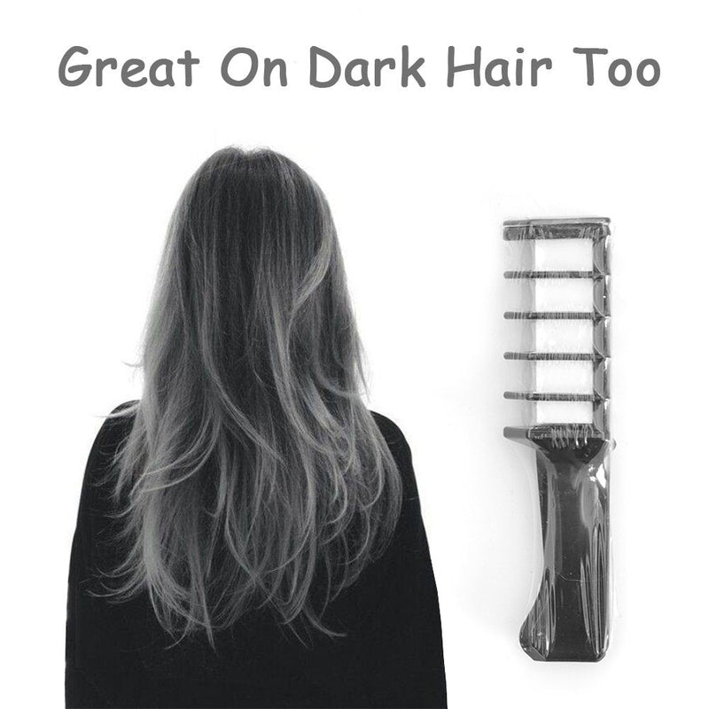 [Australia] - Qivange Hair Chalk Comb, 6 Pcs Temporary Non-Toxic Hair Coloring for Kids, Ideal Cosplay, Halloween, Carnival, Birthday Party Gifts for Girls Boys 