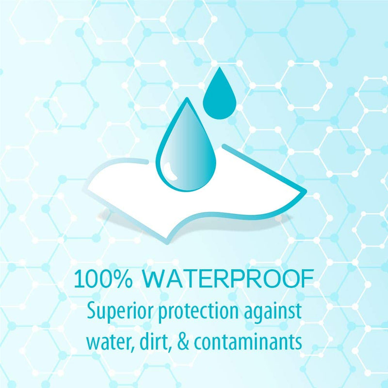 [Australia] - Medrull Sterile Wound Dressing Waterproof Ultra Pore 25 Pieces Acrylic Transparent Sensitive Adhesive Film Plaster Size 9x15 cm Cotton Pad Size 5x9 cm 