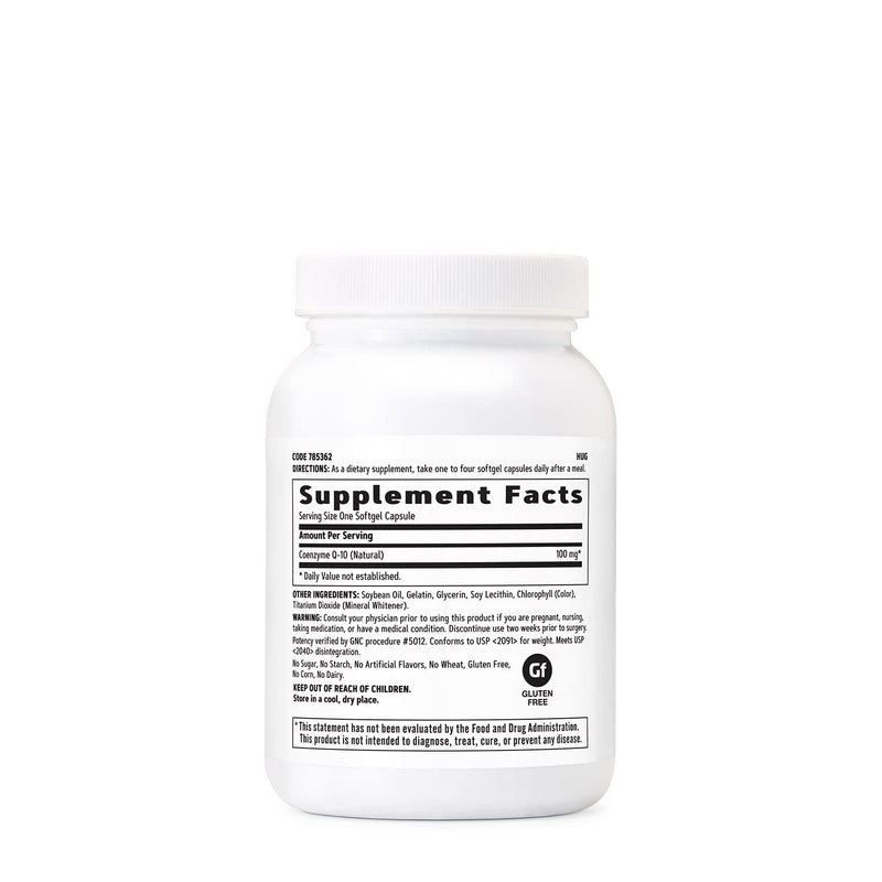 [Australia] - GNC CoQ-10-100mg | Antioxidant & Cardio Support, Cell Service, and Replenishing | 120 Soft gels 