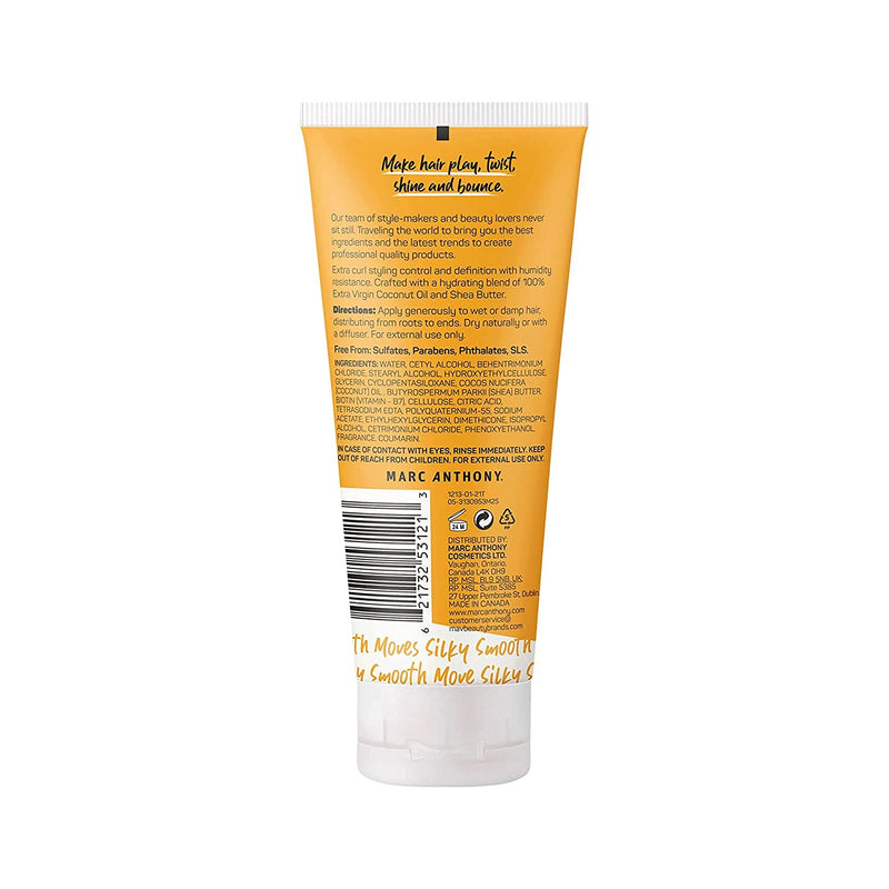 [Australia] - Marc Anthony Coconut Oil & Shea Butter Curl Defining Cream – Anti Frizz Biotin Detangling Cream to Enhance Curls for Women & Men– Color Safe & Sulfate Free Styling Product (Packaging May Vary) 5.9 Fl Oz (Pack of 1) 