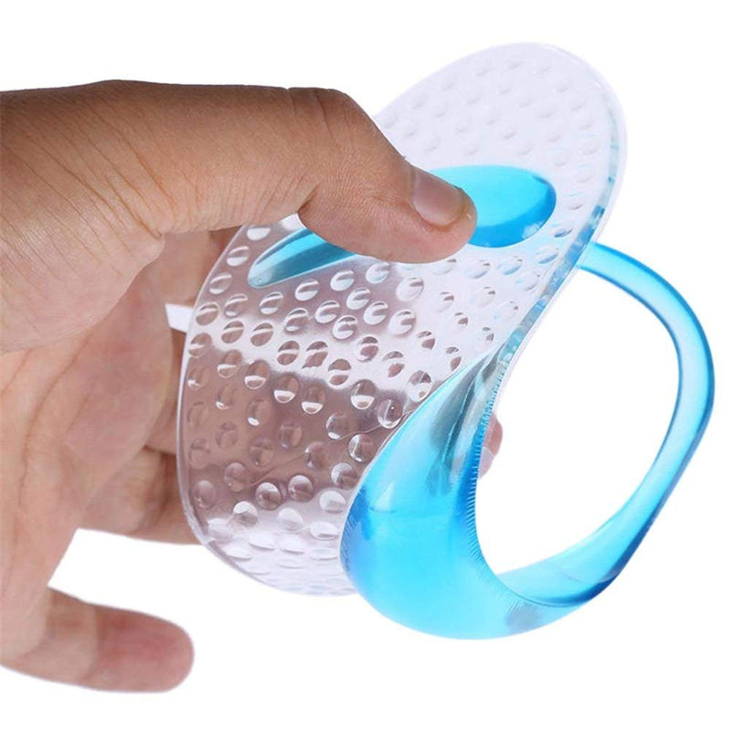 [Australia] - PEDIMEND Silicone Gel Arch Support Insoles (1PAIR) - Antiskid Flat Foot Correction Massage Shoe Pad - High Heel Pain Relief Gel Shoe Insoles - Unisex - Foot Care 2 