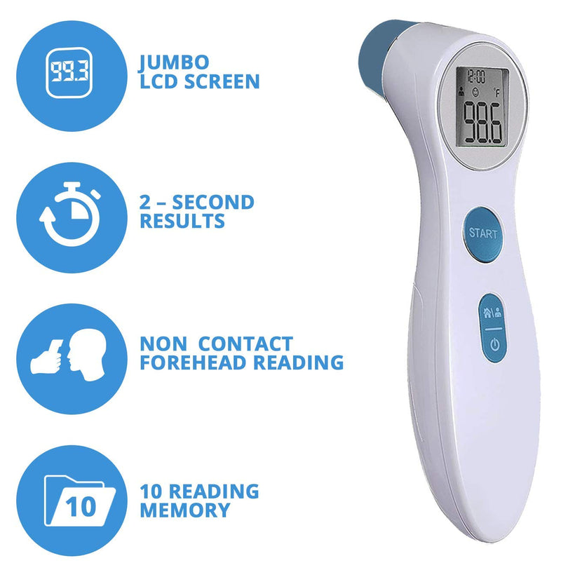 [Australia] - Care Touch Infrared Forehead Thermometer | Non-Contact Digital Infrared Thermometer for Adults and Kids | with Forehead and Object Temperature Modes 