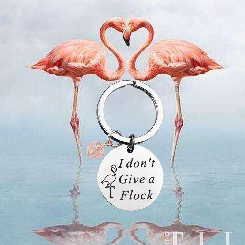 [Australia] - MAOFAED Flamingo Jewelry Flamingo Lover Gift I Don’t Give A Flock Funny Pun Flamingo Gift for Best Friend 