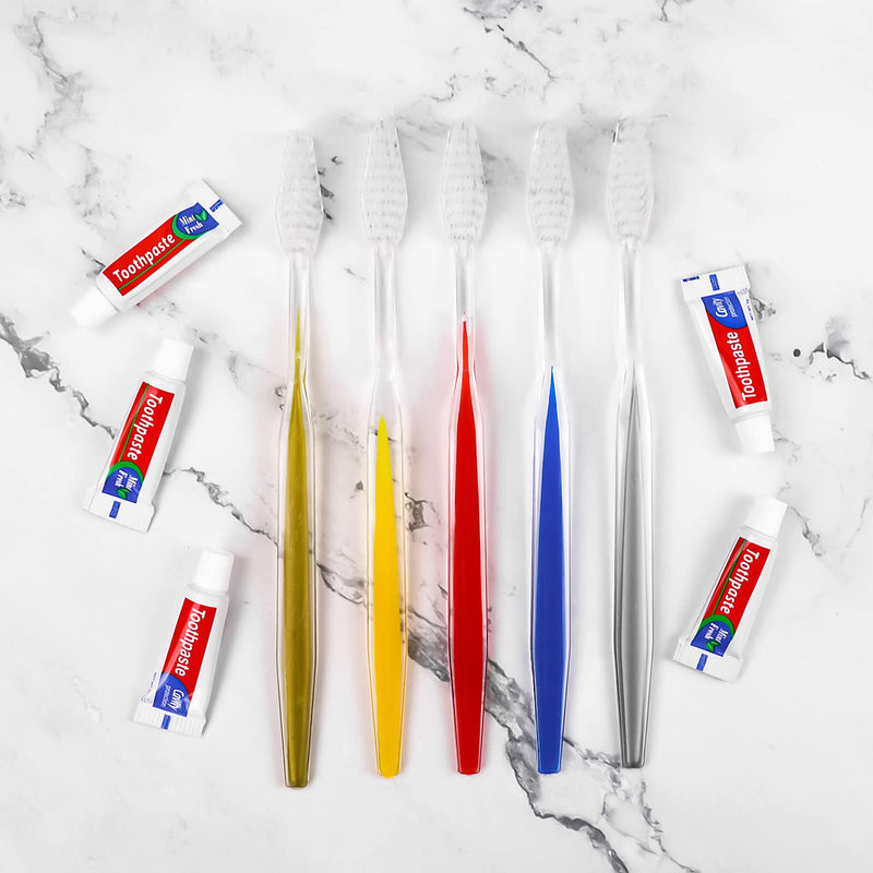 [Australia] - Travel Toothbrushes,Travel Toothbrush Kit,30 Packs Travel Toothbrush Set Camping Hotel Disposable Toothbrushes and Toothpaste(5 Colors) 30 