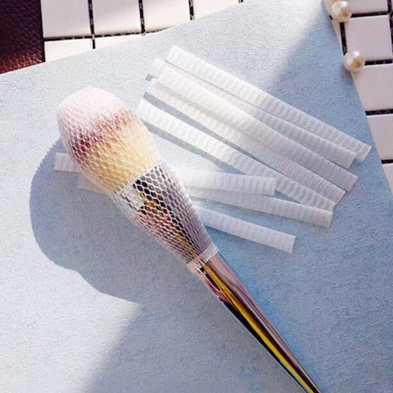 [Australia] - GBSTORE 100pcs Makeup Cosmetic Beauty Brush Protector Pen Guards Make up Brushes Sheath Mesh Netting Protector Cover Makeup Tools 