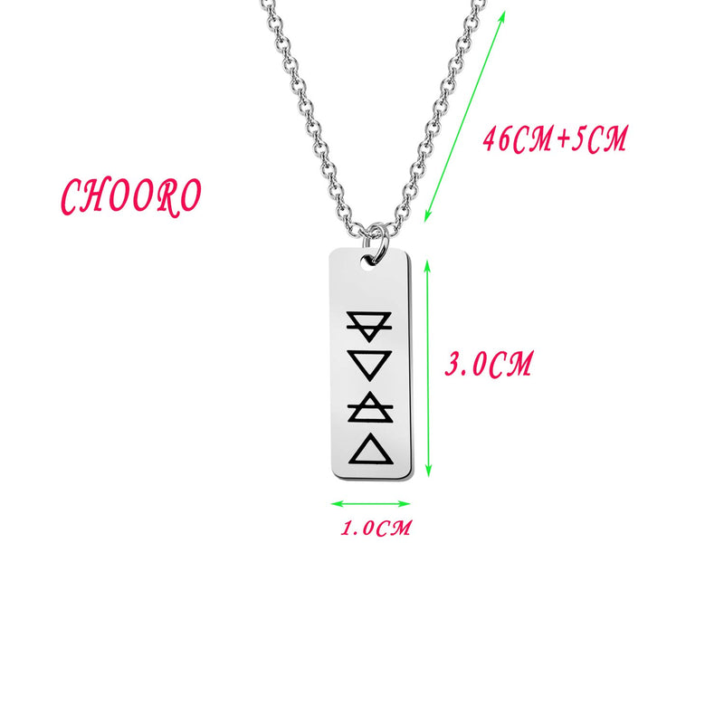 [Australia] - CHOORO Element Symbols Planetary Fire Earth Water Air Symbols Alchemical Necklace Alchemy Jewelry Transmutation Signs Occult Alchemy Symbols necklace 
