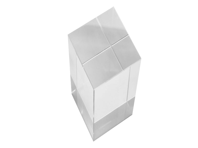 [Australia] - B&NN Clear Polished Acrylic Cube Display Case,Solid Acrylic Display Block,Jewelry Ring Acrylic Holder Display,Collection Showcase (2" x 2" x 4") 2" x 2" x 4" 
