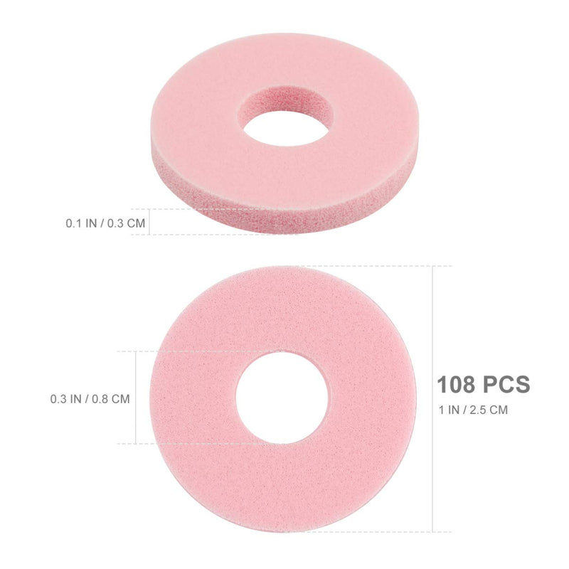 [Australia] - HEALLILY Foam Callus Cushion Self Adhesive Soft Foam Callus Cushions Toe Pads Corn Protector Callus Cushions for Pain Relief Feet Toes 108PCS 12 Sheets 