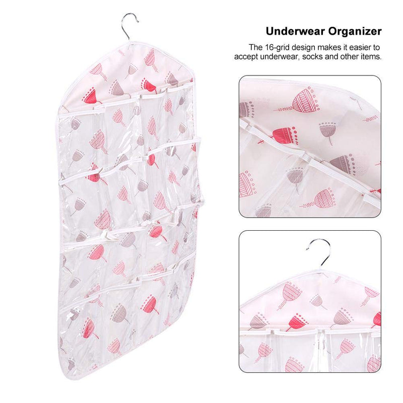 [Australia] - TOPINCN Underwear Storage Bag Waterproof Oxford Cloth Household Multi-Functional 16 Pockets Hanging Organizers Closet Saving Space Multipurpose(Cupule) Cupule 