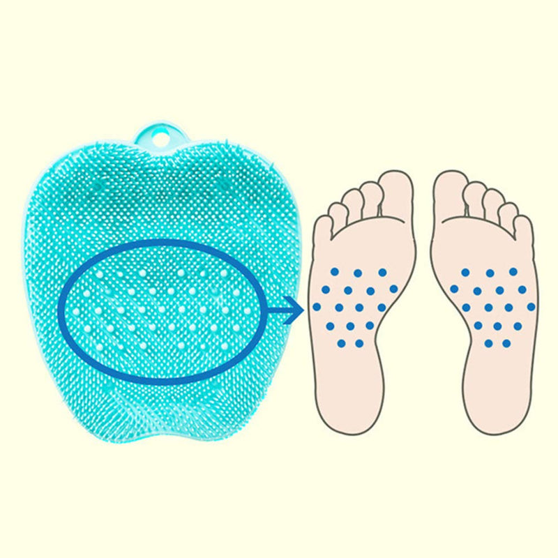 [Australia] - LifeBest Shower Foot Scrubber Brush Cleaner Massager Exfoliating Massage Mats Dead Skin Massage Pad Shower Foot Massager Cleaner Brush 