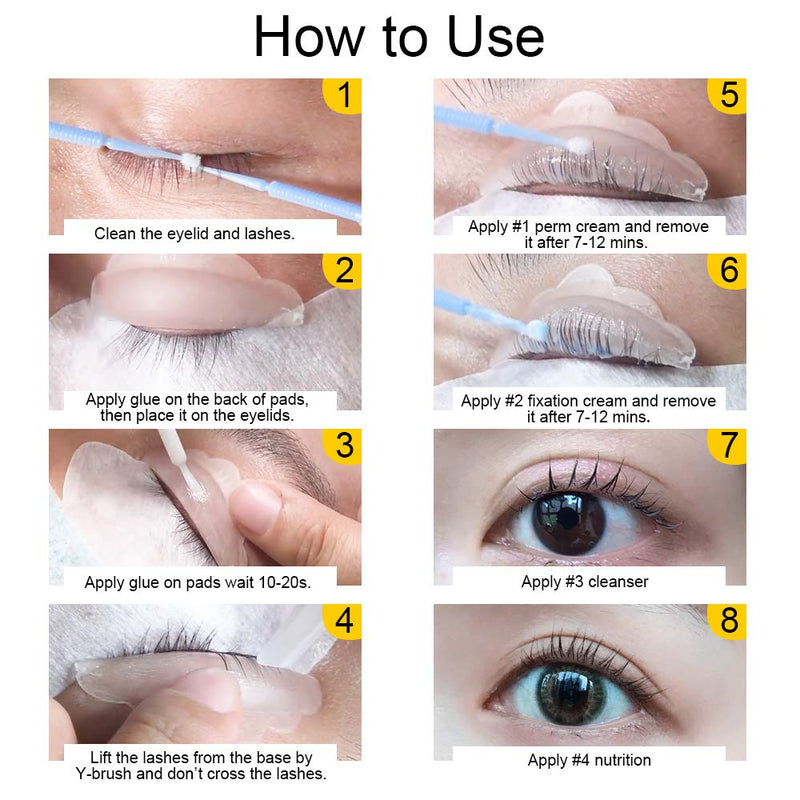 [Australia] - NAGARAKU Lash Lift Kit Eyelash Semi-Permanent Curling Perming Wave Retension 40-60 days Professional For Salon Salon Use 