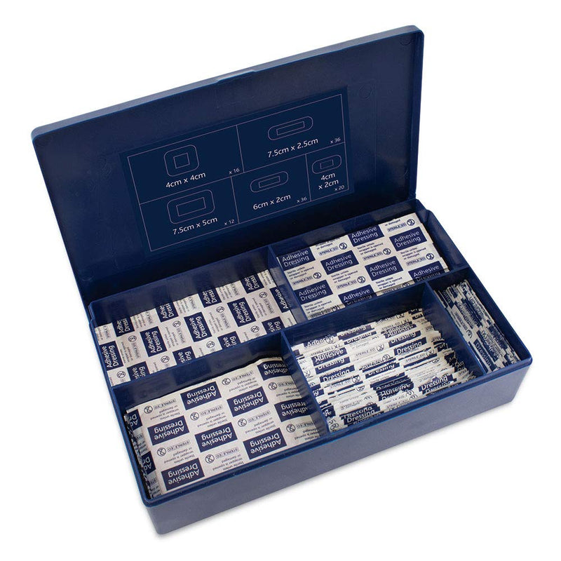 [Australia] - Reliance Medical Sterile Dependaplast Assorted Blue Plasters in Blue Box - Pack of 120 Assorted Blue Plasters in Blue Box - Box of 120 