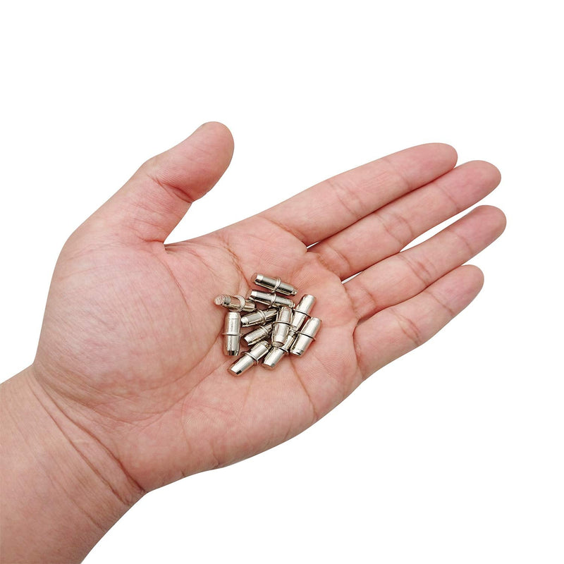 [Australia] - 120 Pcs Shelf Pins 5mm Shelf Holder Support Pins Made from Nickel Plated Metal Material Shelf Pegs are Sturdy and Durable for Furniture Shelves Bracket. 