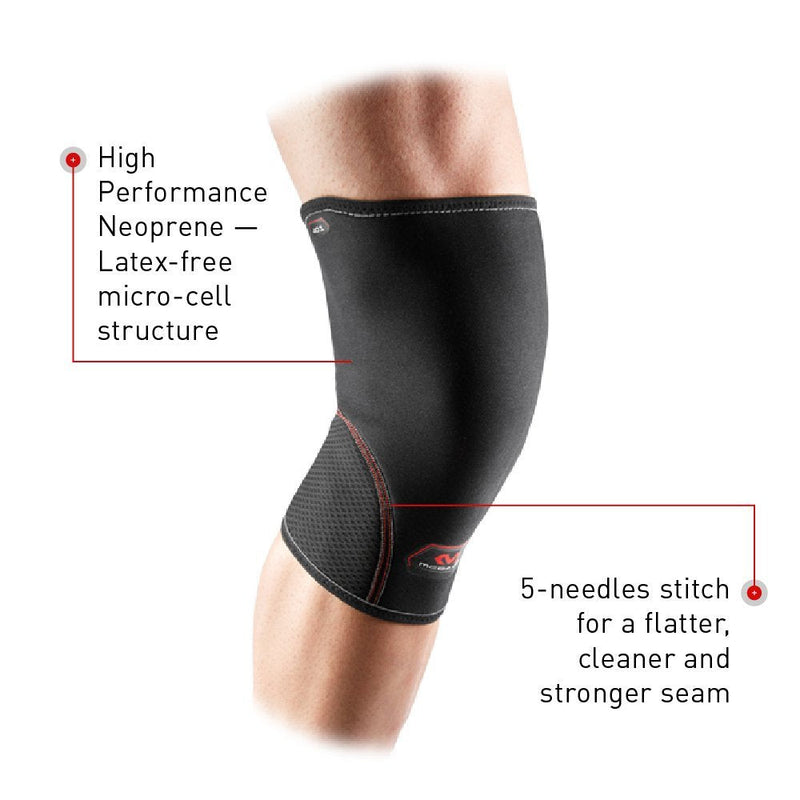 [Australia] - Neoprene Knee Support: McDavid Knee Compression Sleeve - Provided Added Thermal Compression and Support During Exercise for Men & Women - Includes 1 Sleeve (1 unit) Neoprene Closed Patella Medium 