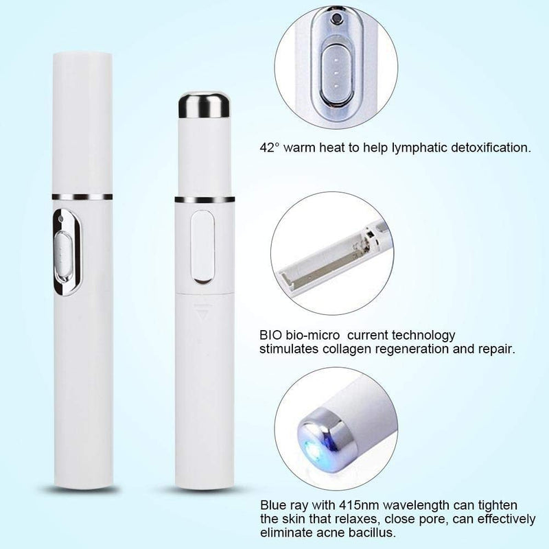 [Australia] - Acne Beauty Pencil, High Frequency Portable Skin Stretching Beauty Machine, Acne Removal Pen, Acne Tool Beauty Cicatric Health Care 