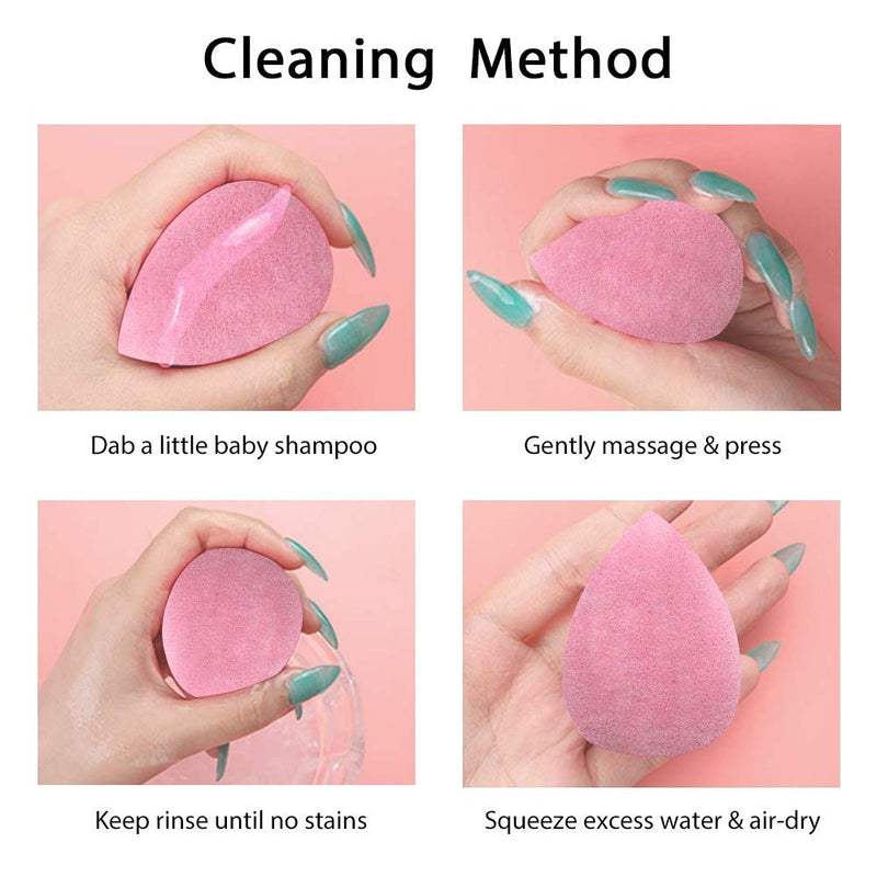 [Australia] - Microfiber Velvet Rose Make Up Sponge with Dual Layer Technology, Makeup Sponge Cosmetic for Flawless Foundation, Powder, Liquid and Cream 