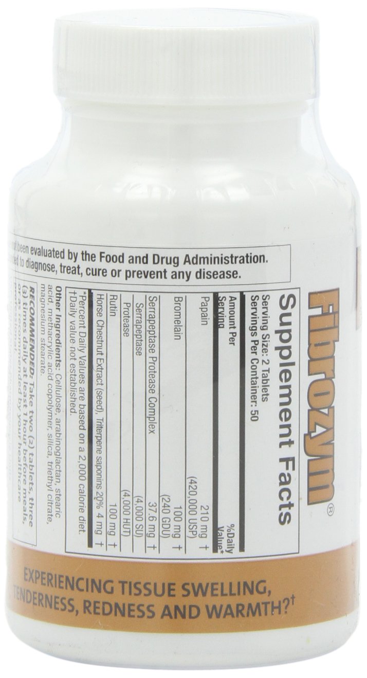 [Australia] - Fibrozym Naturally Vitamins Fibrozym Systemic Protease Supplement 100ct 
