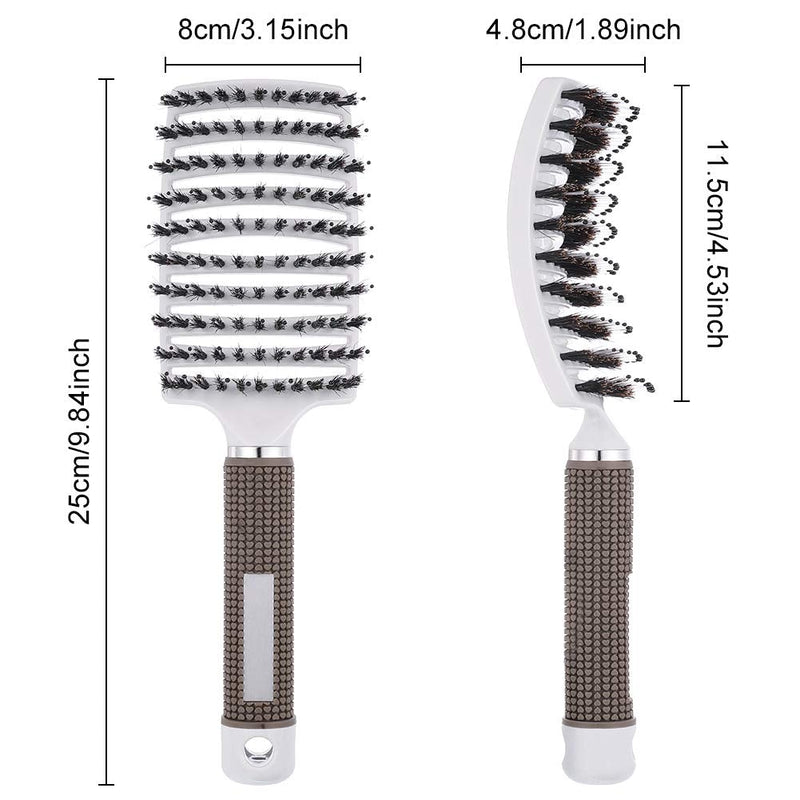 [Australia] - umorismo 3 Pack Hair Brush Vented Curved Brush Detangling Brush Hair Detangler Brush Styling Brush for Natural, Curly, Straight, Wet or Dry Hair 