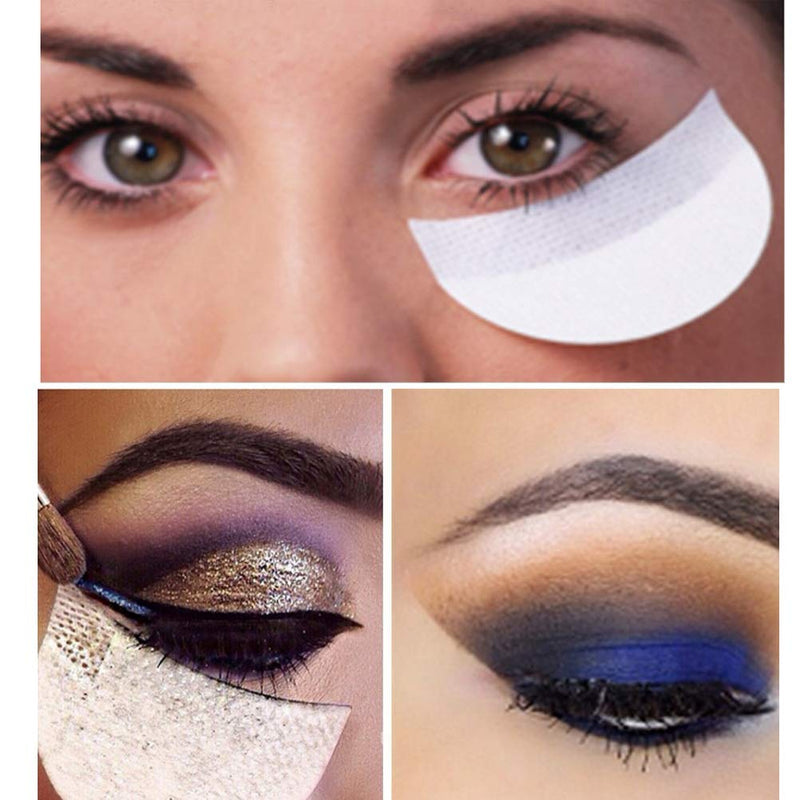 [Australia] - Pengxiaomei 100 Pcs Eyeshadow Pads Stencils, Professional Eyeshadow Shield Eyeshadow Patches for Eye Makeup Supplies 