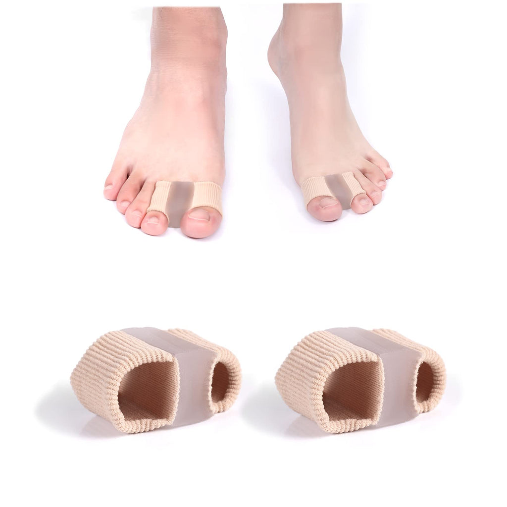 [Australia] - AIEX 2pcs Bunion Toe Separators for Overlapping Toes, Gel Toe Spacers with 2 Loops for Feet, Toe Separators Bunion Corrector for Women Men 