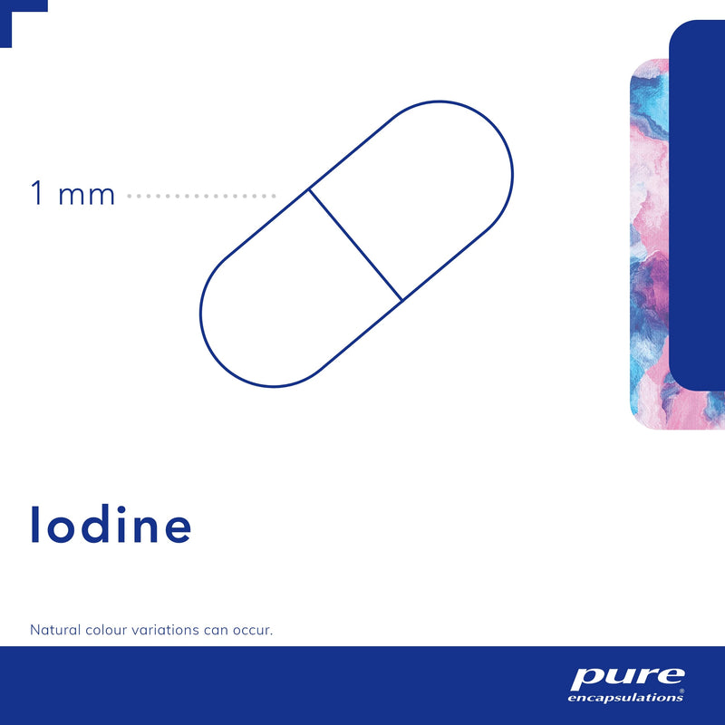 [Australia] - Pure Encapsulations - Iodine (Potassium Iodide) 225 UG - Hypoallergenic Supplement Supports Metabolism, Healthy Skin and Thyroid Function - 60 Vegetarian Capsules 